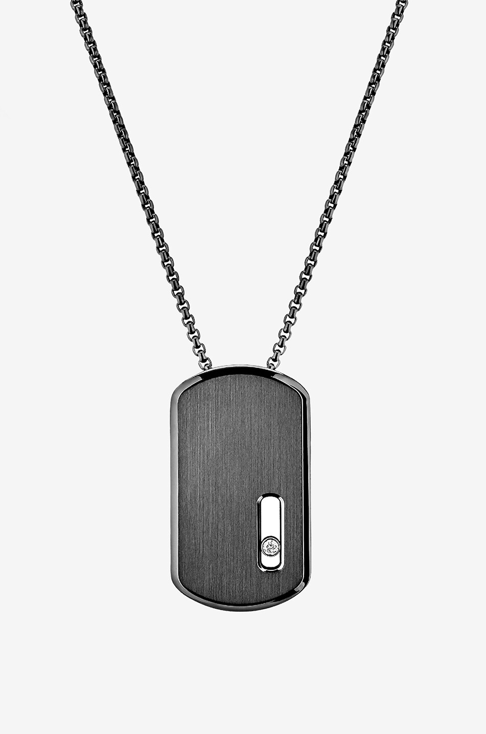 MESSIKA Graphit-Titan-Halskette mit Diamant Move Titanium GM Damen SCHWARZ 2