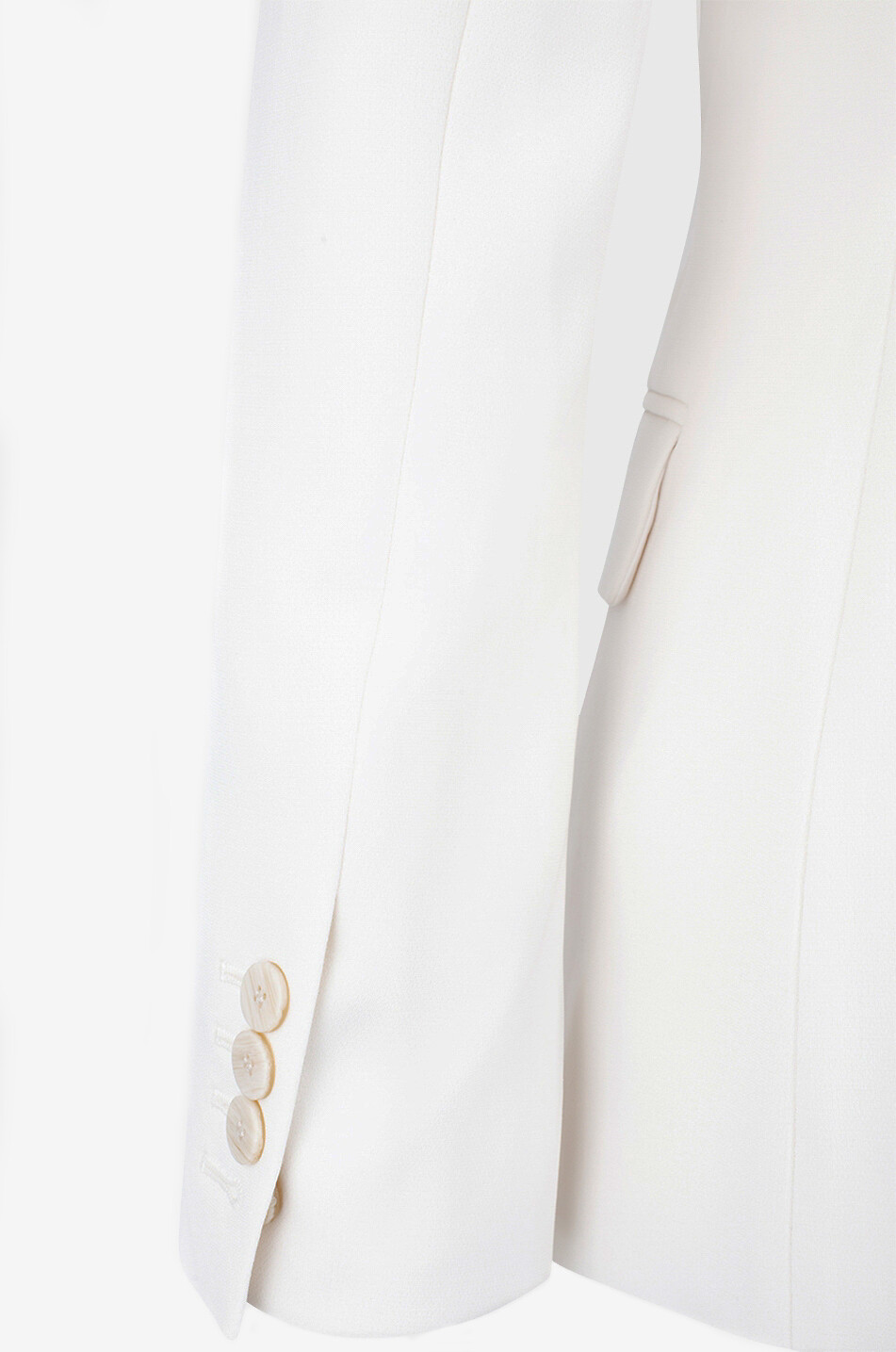 THEORY Staple Blazer B slim-fit single-breasted jacket in crepe Women EGGSHELL 3