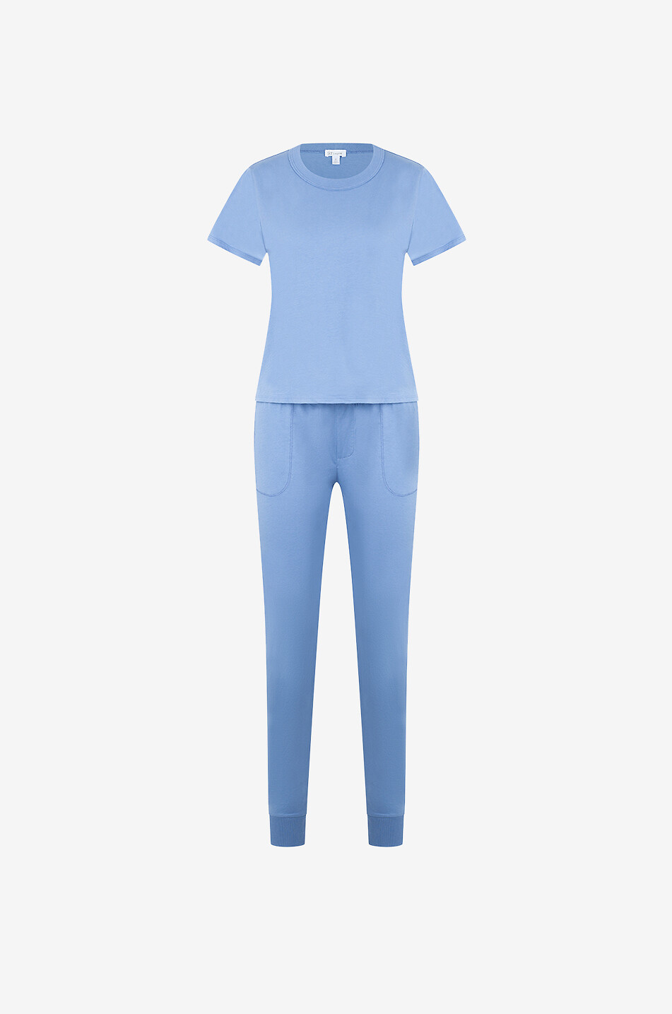 SKIN Ensemble de pyjama en coton pima biologique Cait skinny Femme BLEU MOYEN 1