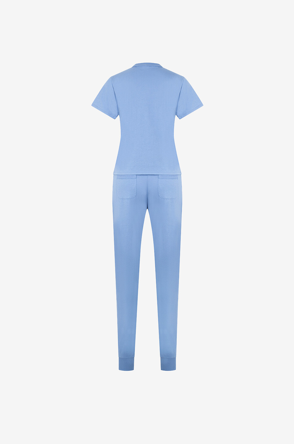 SKIN Ensemble de pyjama en coton pima biologique Cait skinny Femme BLEU MOYEN 2