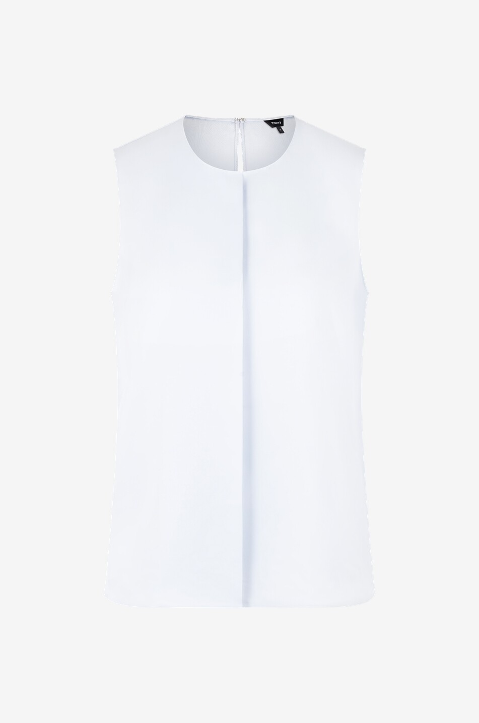 THEORY Top sans manches en soie Femme BLEU CLAIR 1