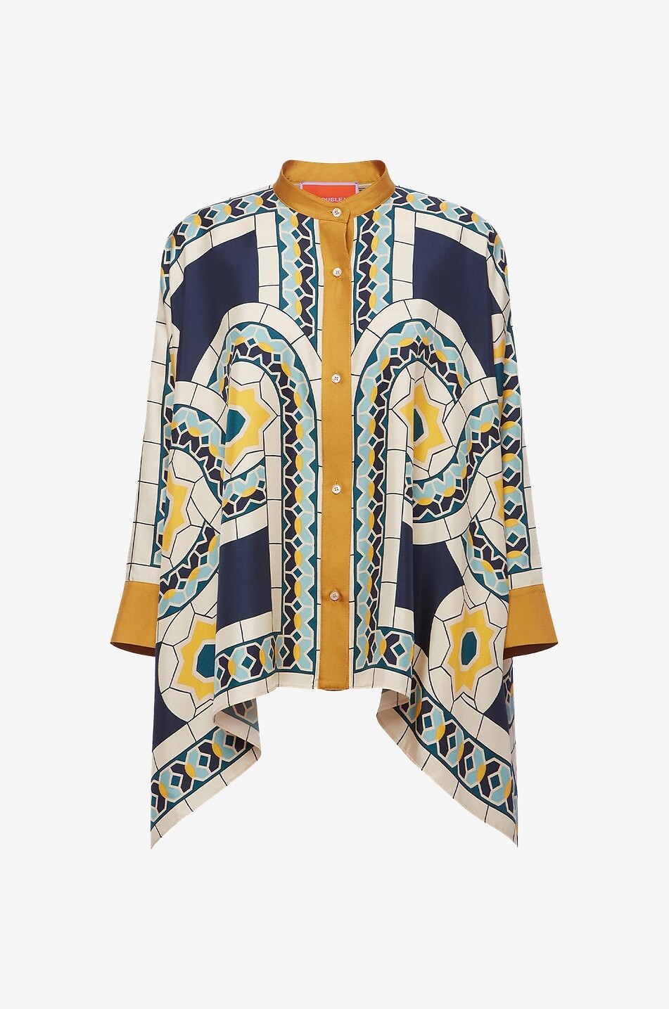Chemise en sergé de soie Foulard Mudejar Placée