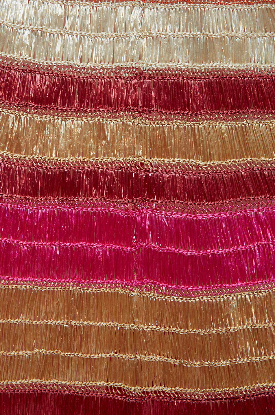 LA DOUBLEJ Reina Embroidered flared midi raffia skirt Women RED 3