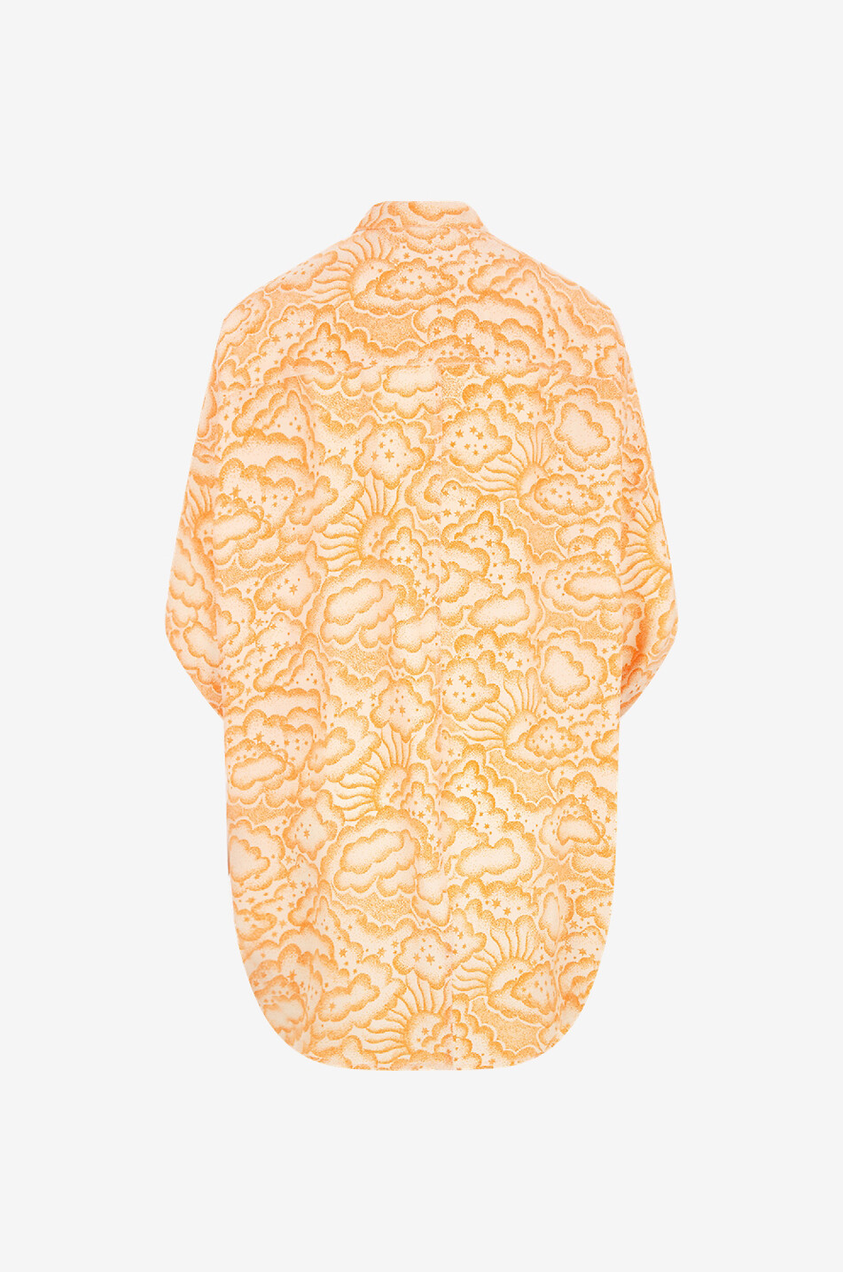 Cloud Print organic silk tunic shirt