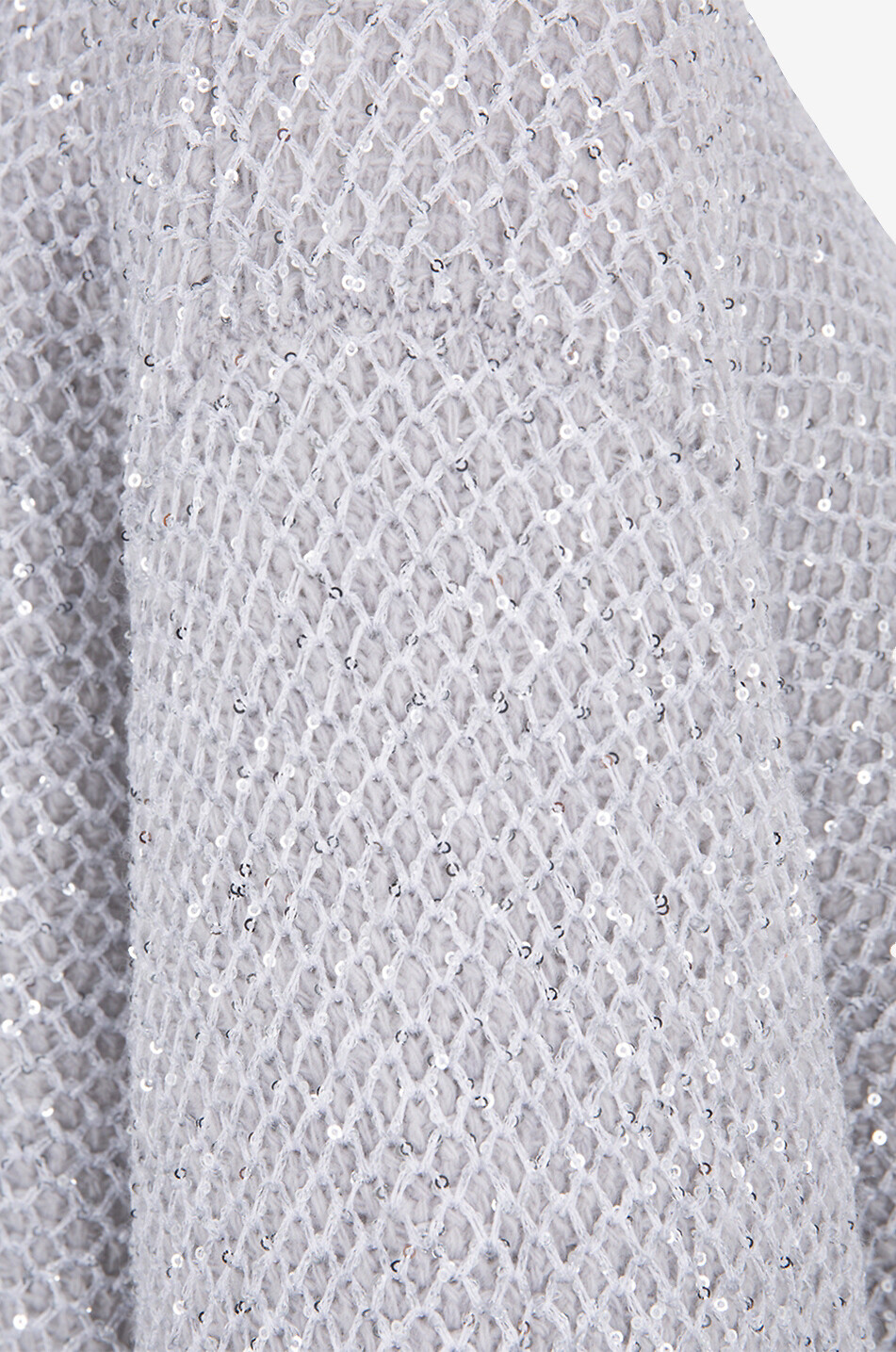 STELLA McCARTNEY Pullover mit Netzmotiv und Pailletten sowie Rückenschlitz Damen GRAU 3