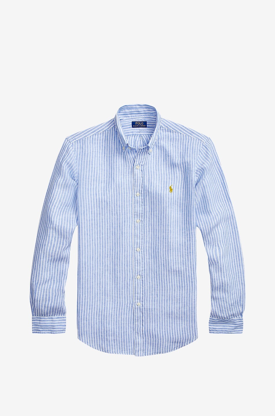Pony Custom Fit striped linen shirt