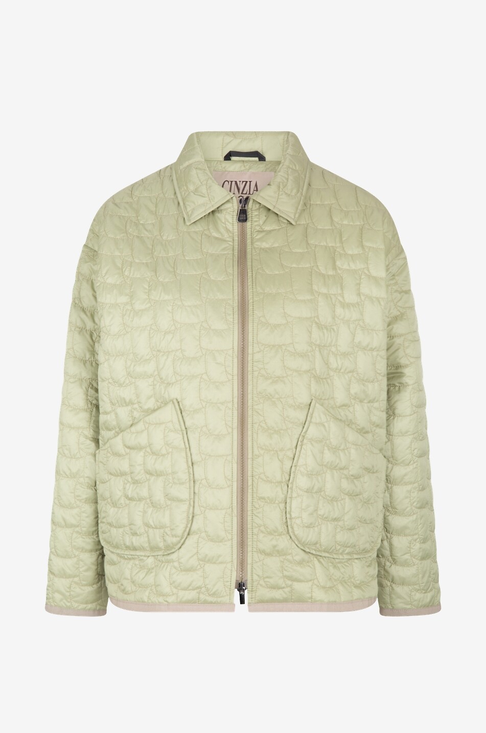 Leichte Daunenjacke mit Web-Steppmotiv