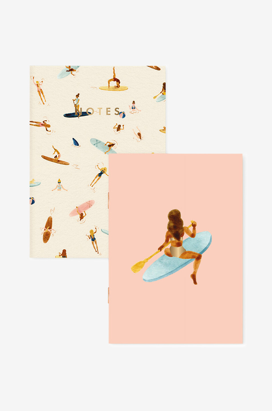 ATWS. Lot de 2 cahiers de notes A6 Paddle Girls Duo Maison MULTICOLORE 1