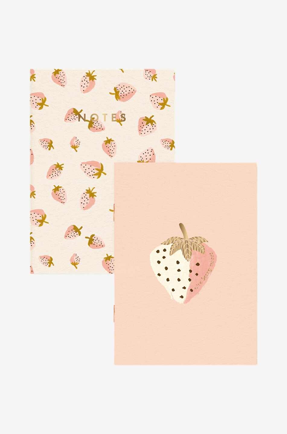 Lot de 2 cahiers de notes A6 Strawberries Duo