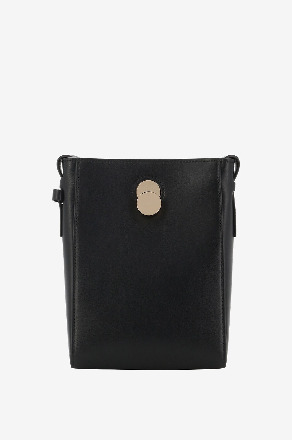 Mini-Schultertasche aus Glattleder