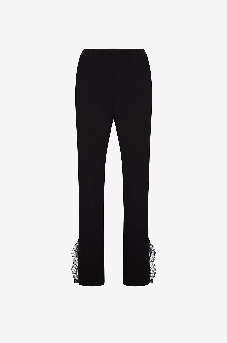 SKIN Pyjamahose aus Pima-Biobaumwolle Lace Damen SCHWARZ 2