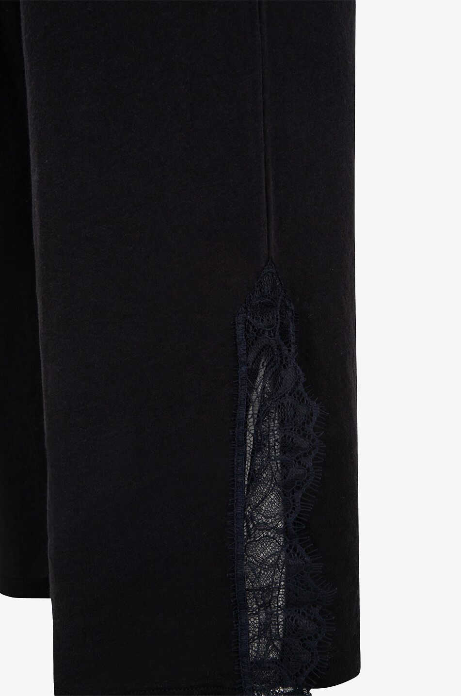 SKIN Pyjamahose aus Pima-Biobaumwolle Lace Damen SCHWARZ 3