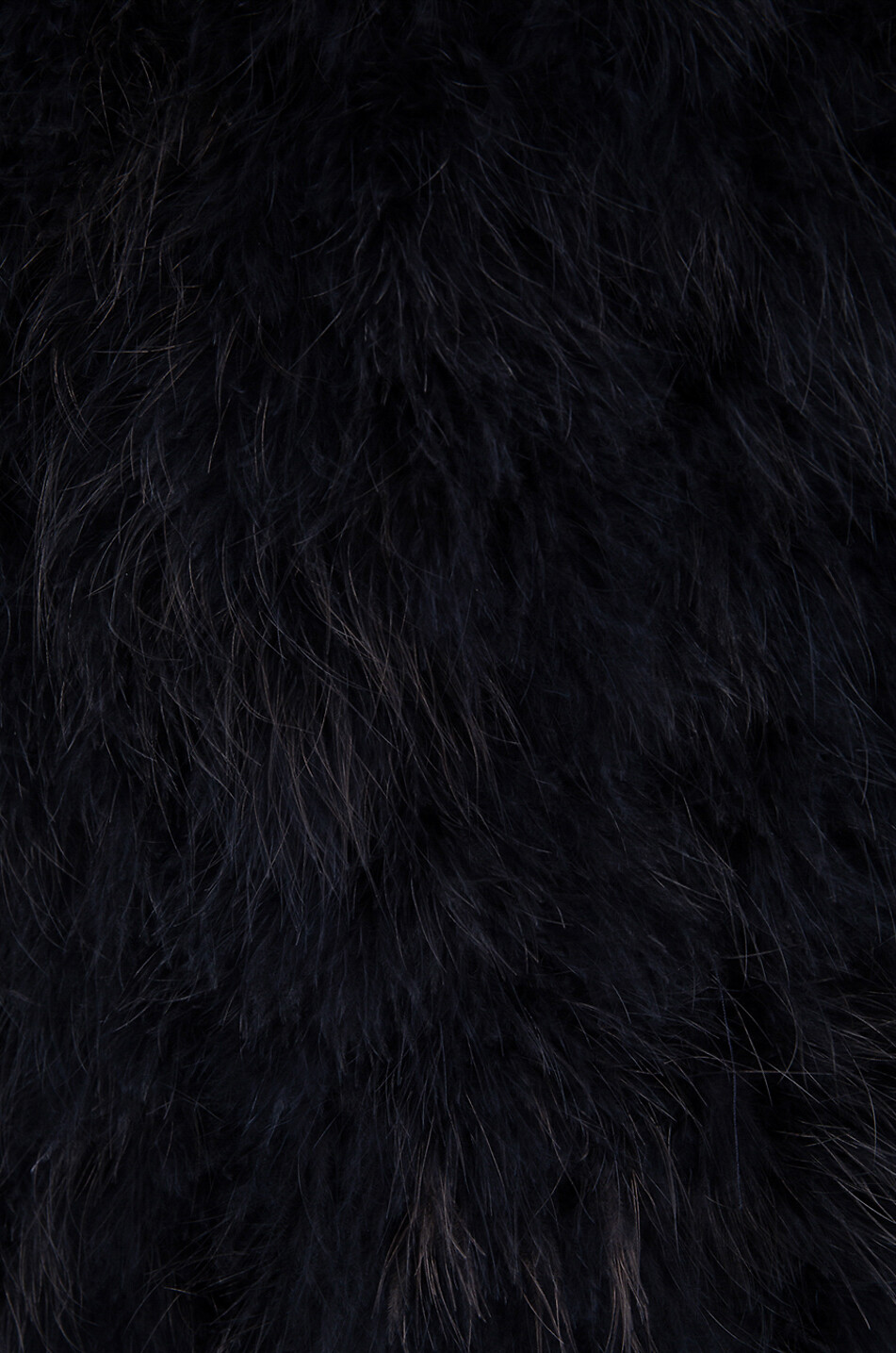 YVES SALOMON Cape aus Truthahnfedern Damen DUNKELBLAU 3