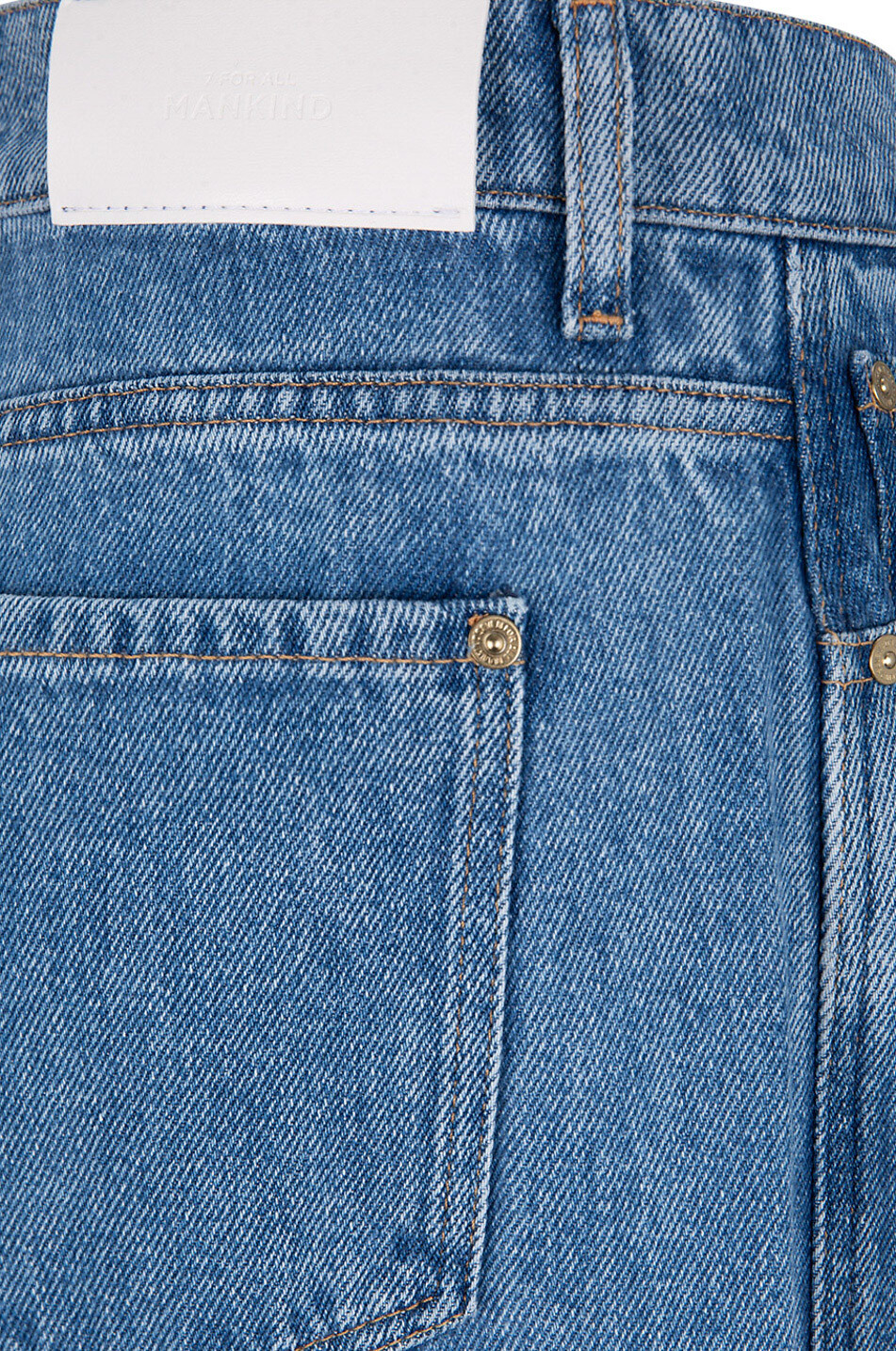 7 FOR ALL MANKIND Jean droit en lyocell Tess Denim Lustre Femme BLEU CLAIR 3