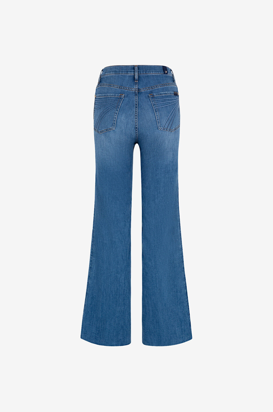 7 FOR ALL MANKIND Jeans mit ausgestelltem Bein aus Baumwolle Modern Dojo Tailorless Damen BLAU 2