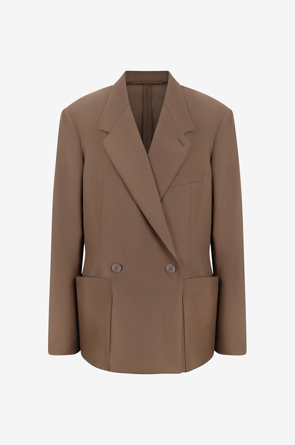 LEMAIRE Zweireihiger Oversize-Blazer Soft Tailored Damen BRAUN 1