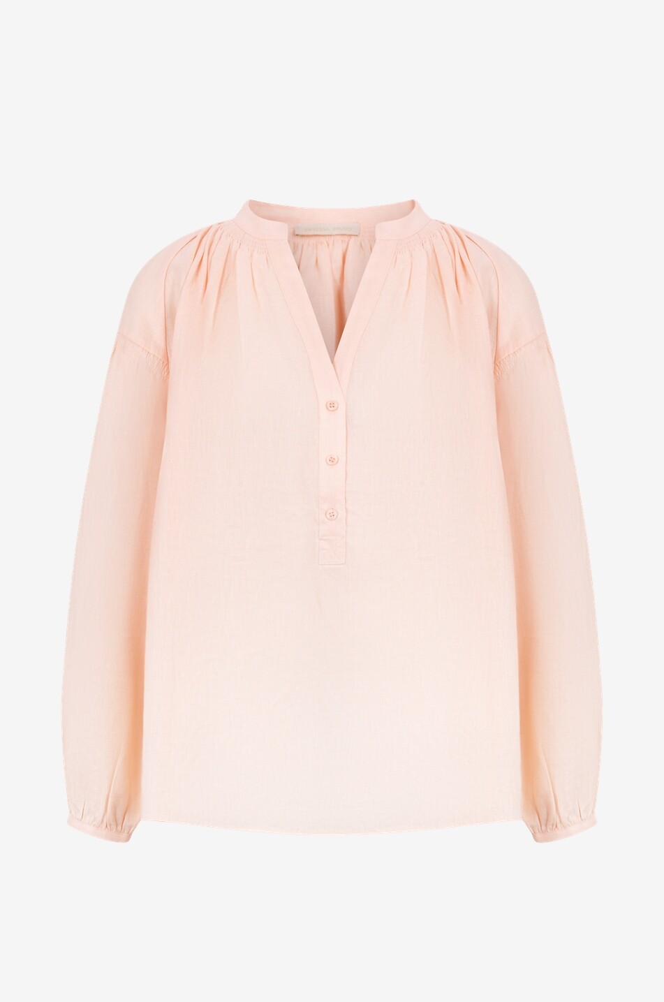 Blouse à manches longues en lin Nipoa