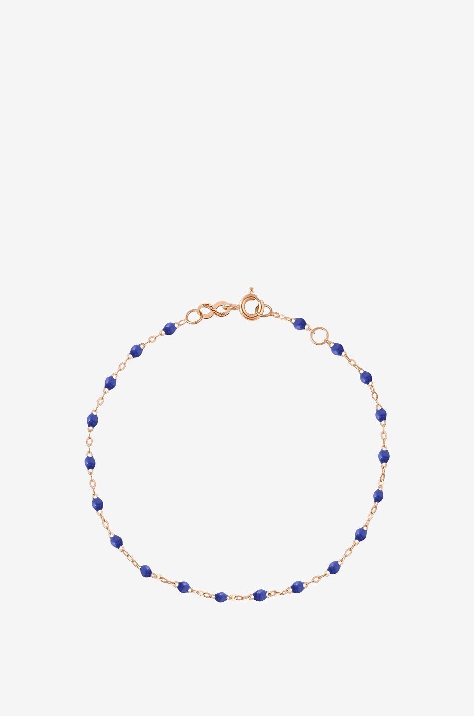 GIGI CLOZEAU Classique Gigi Bleuet pink gold and resin bracelet Women BLUE 1