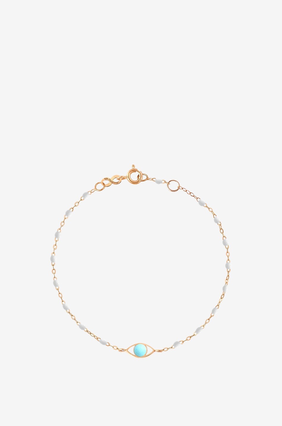 GIGI CLOZEAU Armband aus Roségold une Harz Classique Gigi Eye Blanc Damen BLAU 1