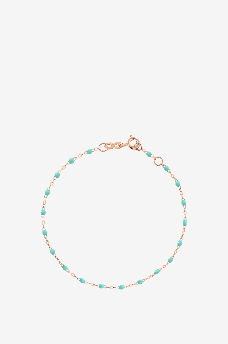 GIGI CLOZEAU Classique Gigi Vert d'Eau pink gold and resin bracelet Women GREEN 1