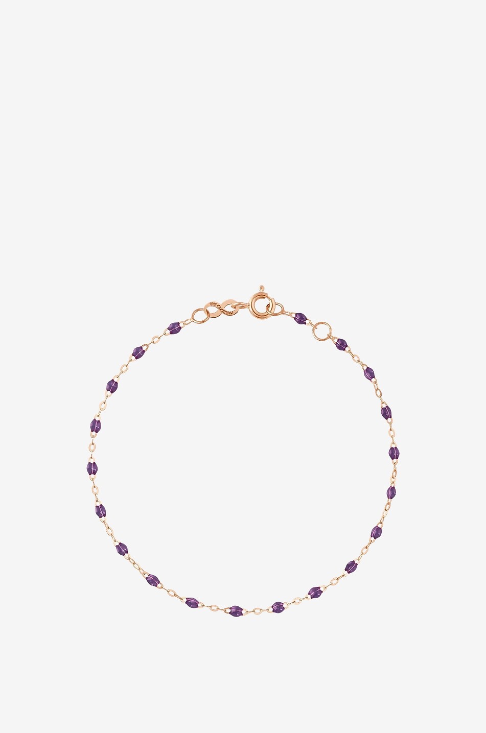 GIGI CLOZEAU Classique Gigi Violet pink gold and resin bracelet Women PURPLE 1
