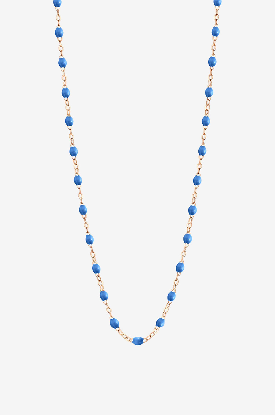 GIGI CLOZEAU Classique Gigi Bleu Fluo pink gold and resin necklace Women BLUE 1