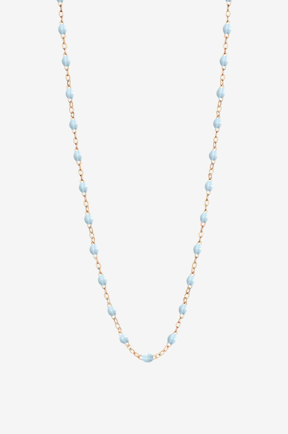 Halskette aus Roségold und Harz Classique Gigi Bleu Layette