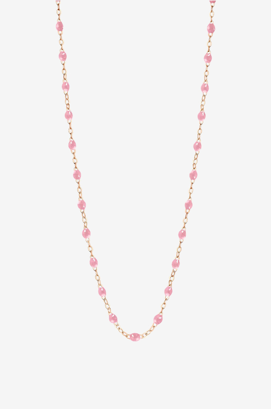 Halskette aus Roségold und Harz Classique Gigi Fuchsia