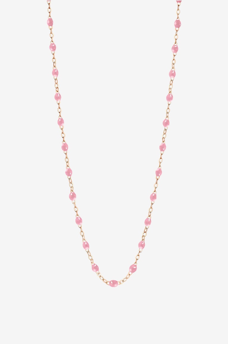 GIGI CLOZEAU Halskette aus Roségold und Harz Classique Gigi Fuchsia Damen DUNKELROSA 1