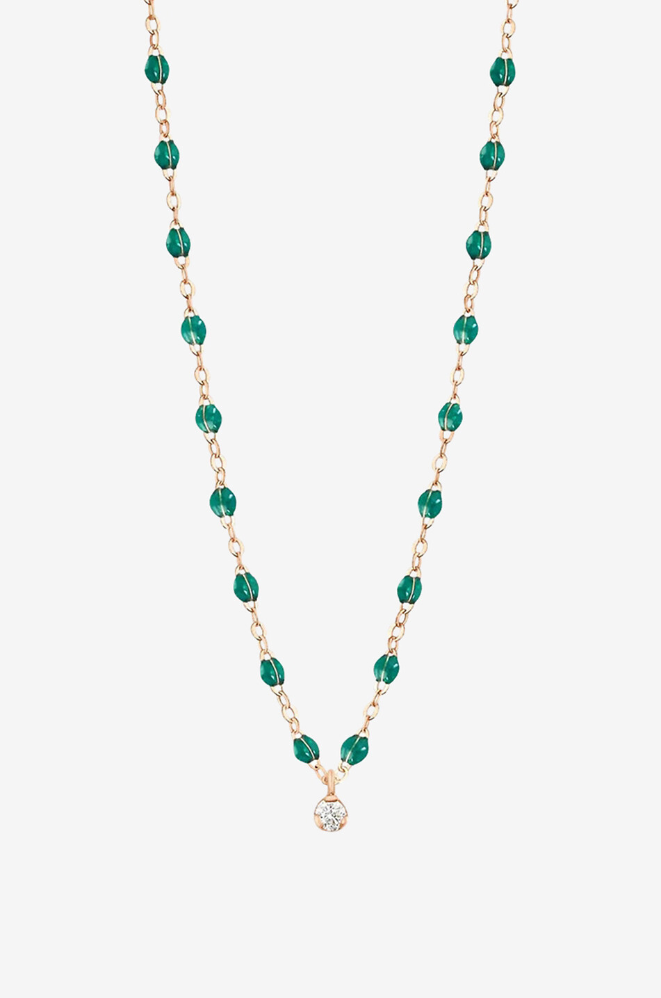 GIGI CLOZEAU Choker-Kette aus Roségold und Diamant Gigi Suprême Émeraude Damen GRÜN 1
