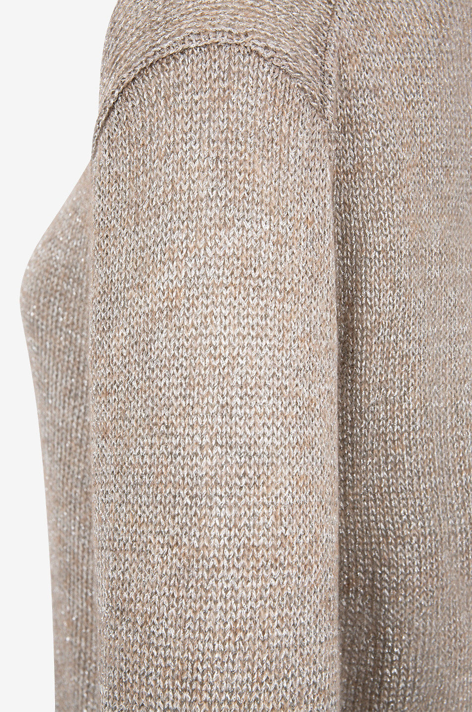 BRUNELLO CUCINELLI Sparkling V-neck lightweight mohair jumper Women GREY 3