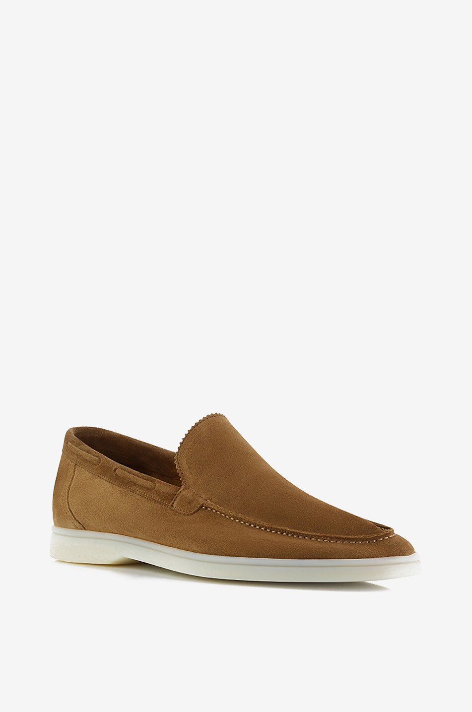 AURELIEN Yacht supple suede loafers Men BEIGE 1