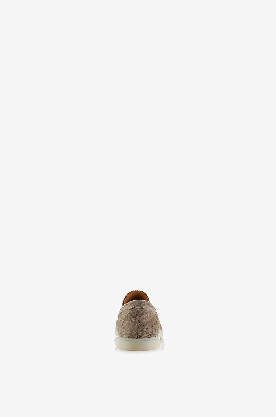 AURELIEN Yacht supple suede loafers Men LIGHT GREY 4