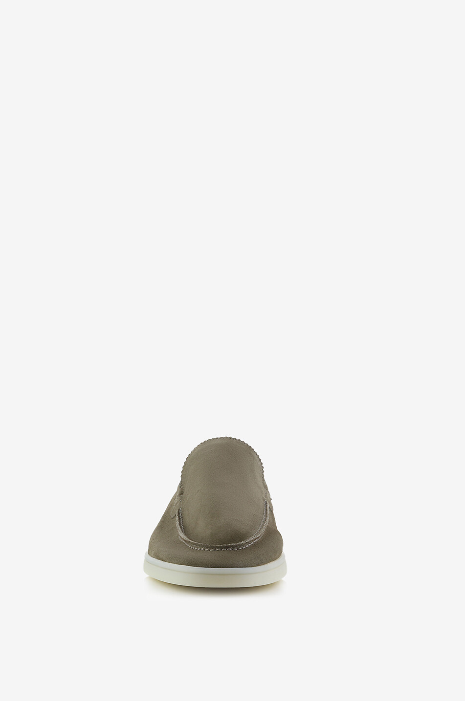 AURELIEN Mocassins en daim souple Yacht Homme KAKI 2