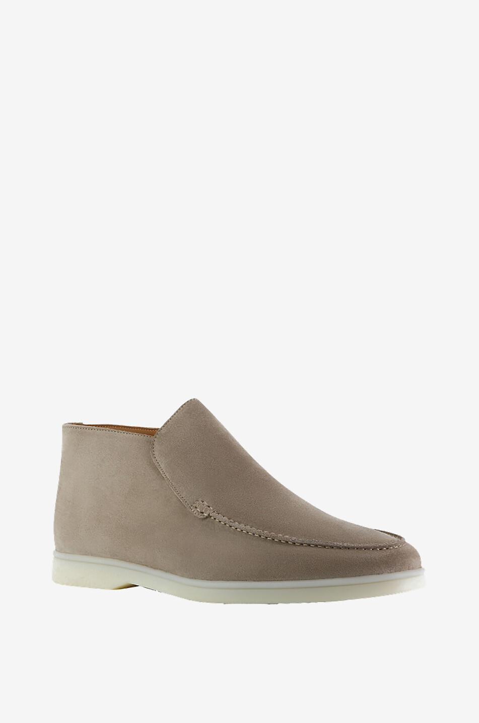 City high-top suede loafers
