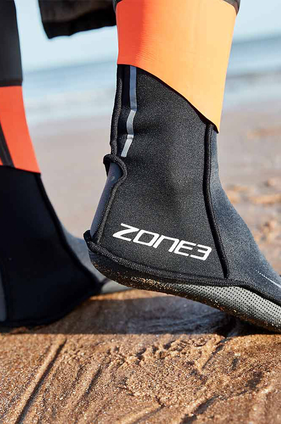 ZONE3 Surf- und Schwimmsocken aus Neopren Unisex SCHWARZ 3