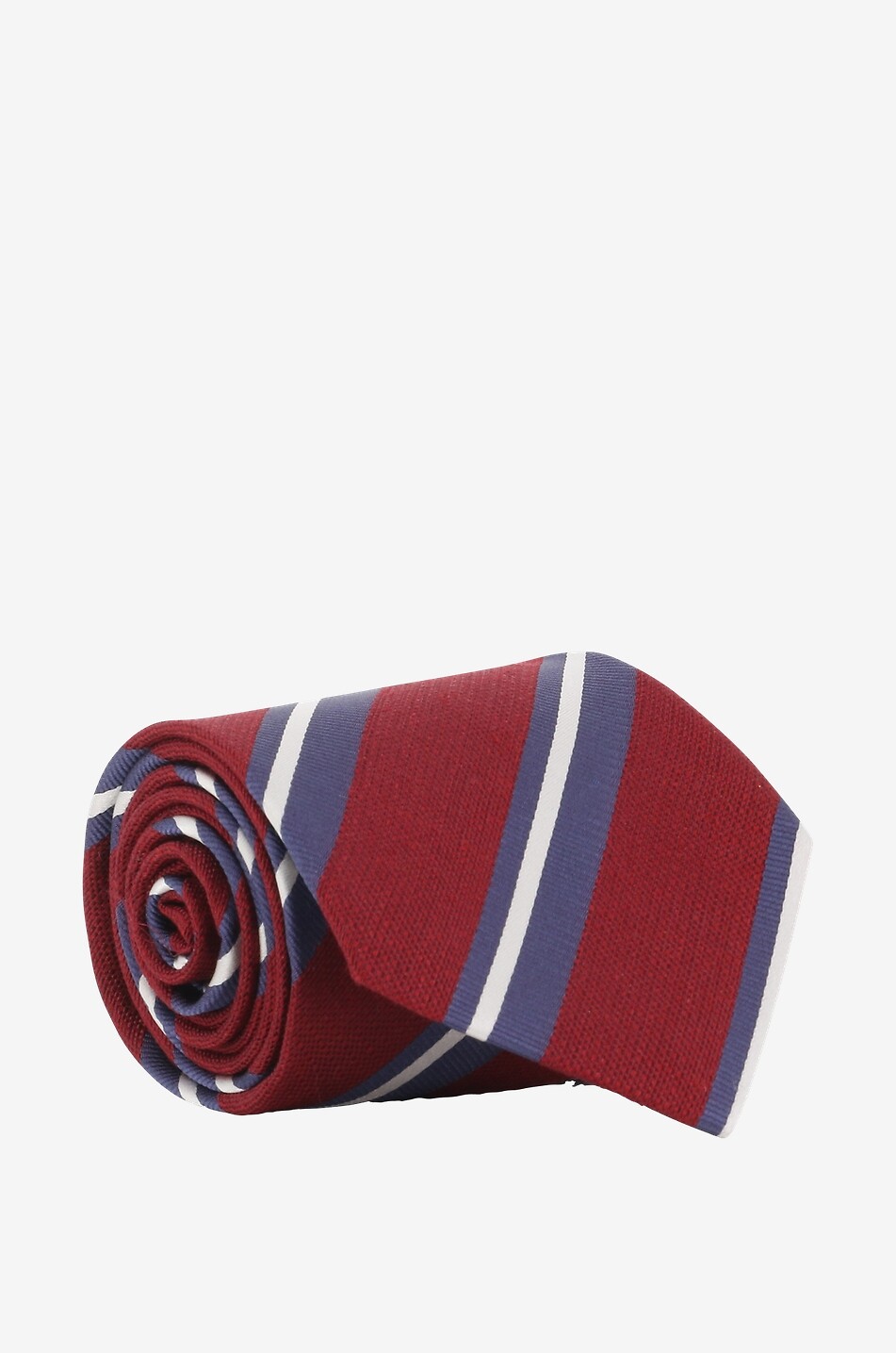 BIGI CRAVATTE Krawatte aus Seide und Leinen Arno Herren MITTELROT 1