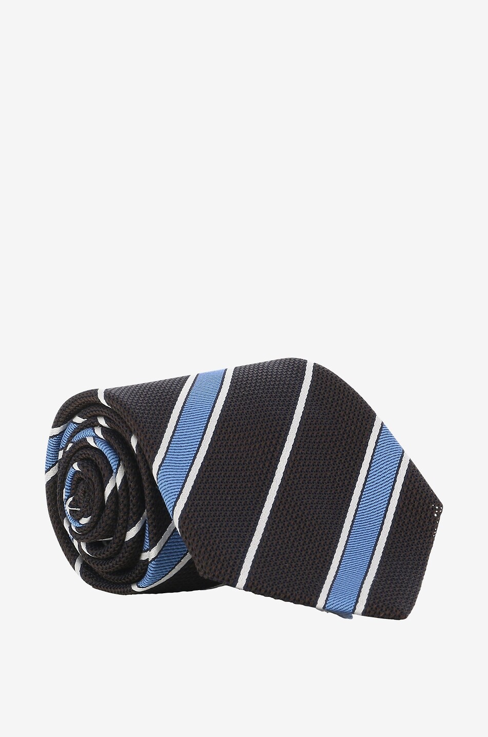 BIGI CRAVATTE Laos silk tie Men DARK BROWN 1