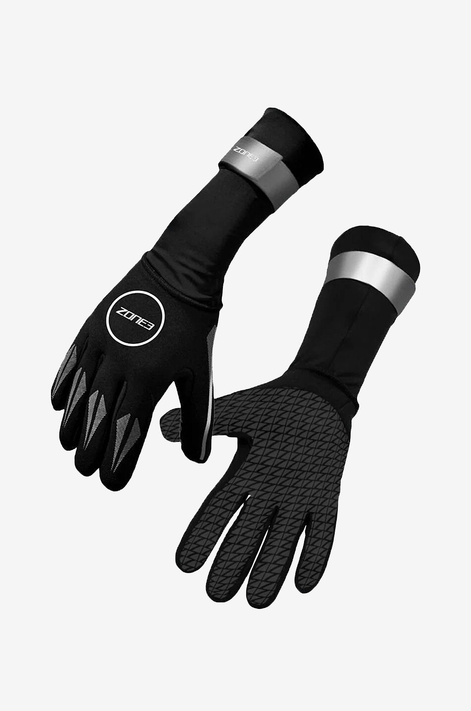 ZONE3 Gants de natation en néoprène Unisexe NOIR 2