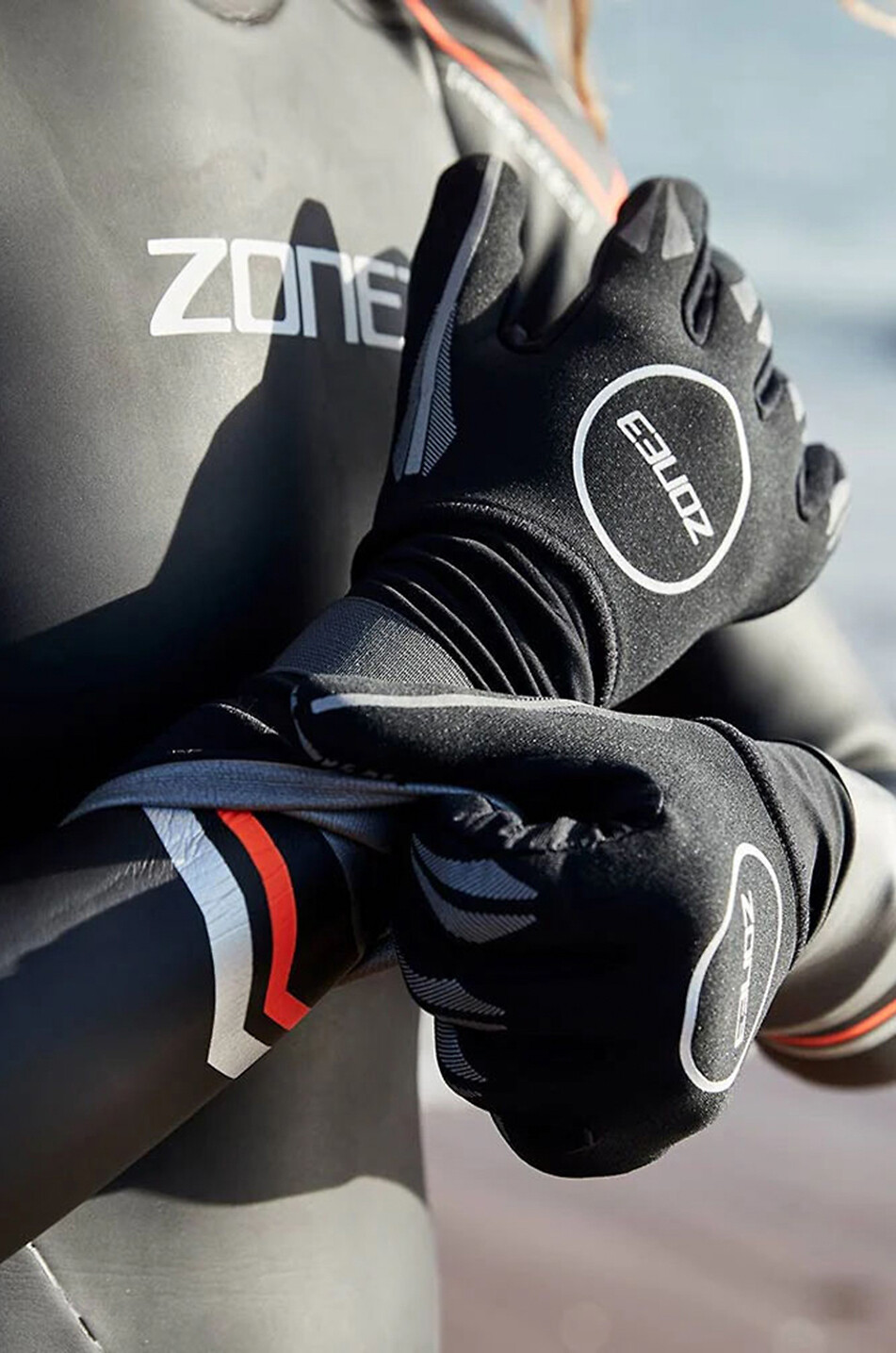 ZONE3 Gants de natation en néoprène Unisexe NOIR 4