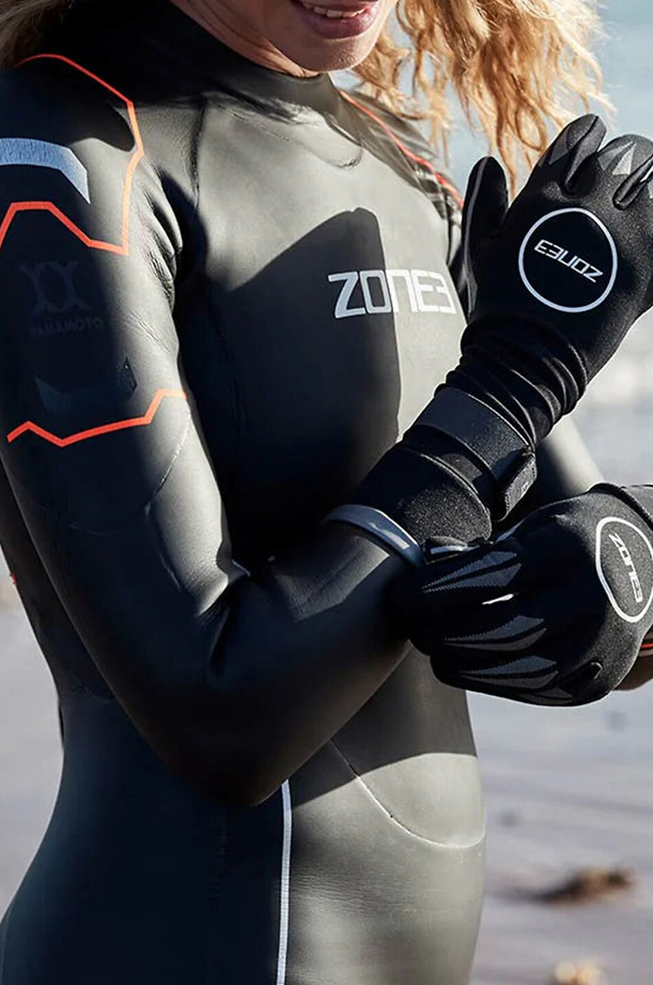 ZONE3 Gants de natation en néoprène Unisexe NOIR 5