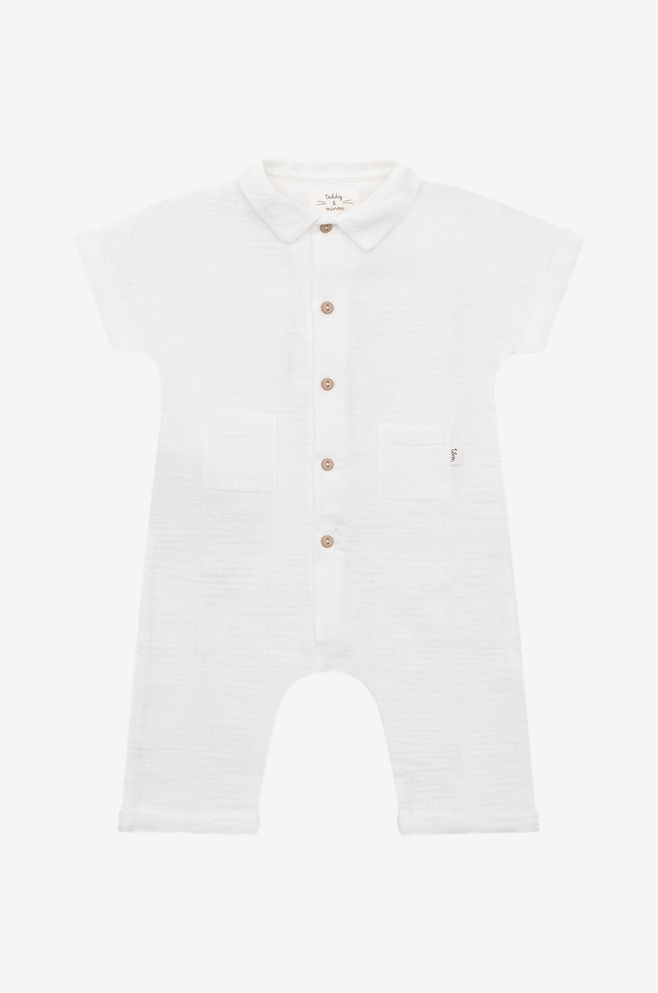 Combinaison bébé en gaze de coton bio