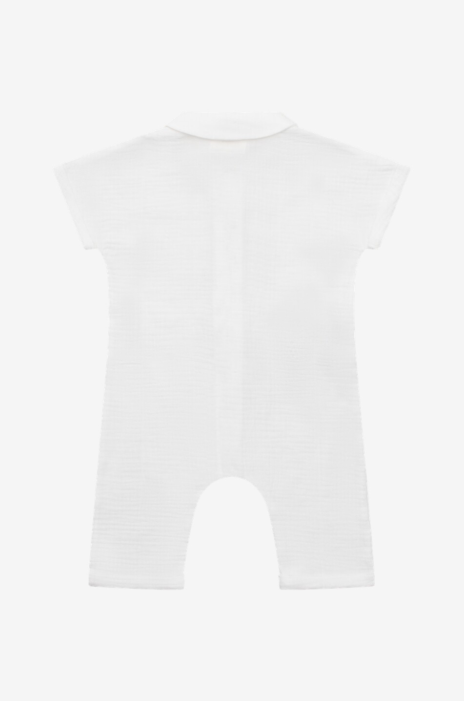 TEDDY & MINOU Combinaison bébé en gaze de coton bio Bébé BLANC CASSE 2