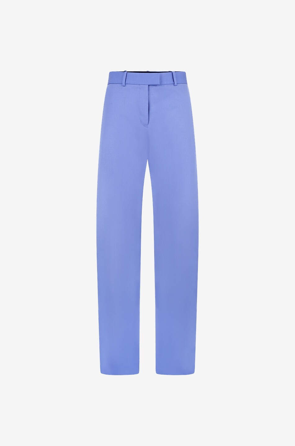 Pantalon carotte taille haute en sergé de laine Jagger
