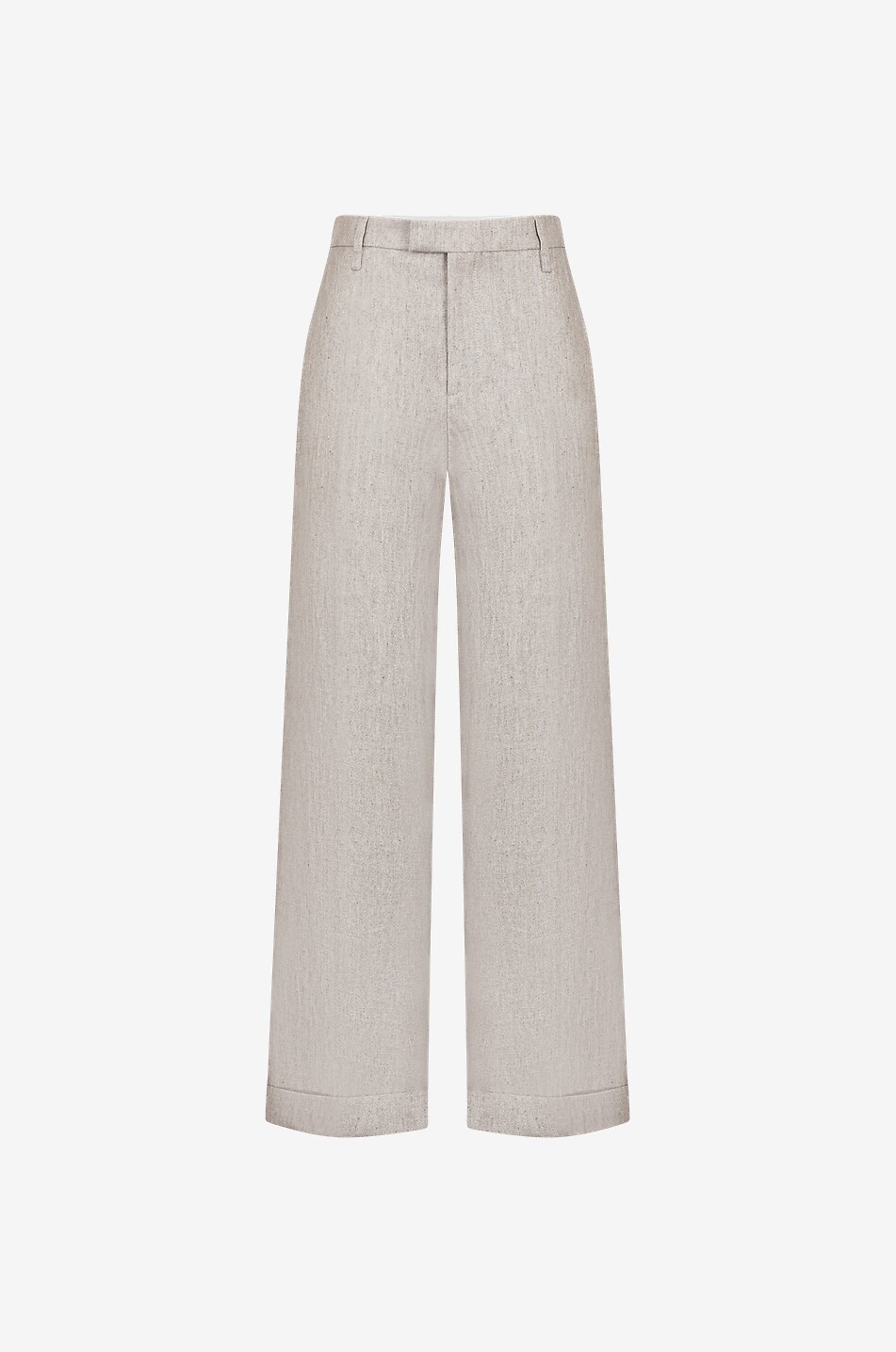 Glitzernde Leinentwillhose Loose Flared Monile