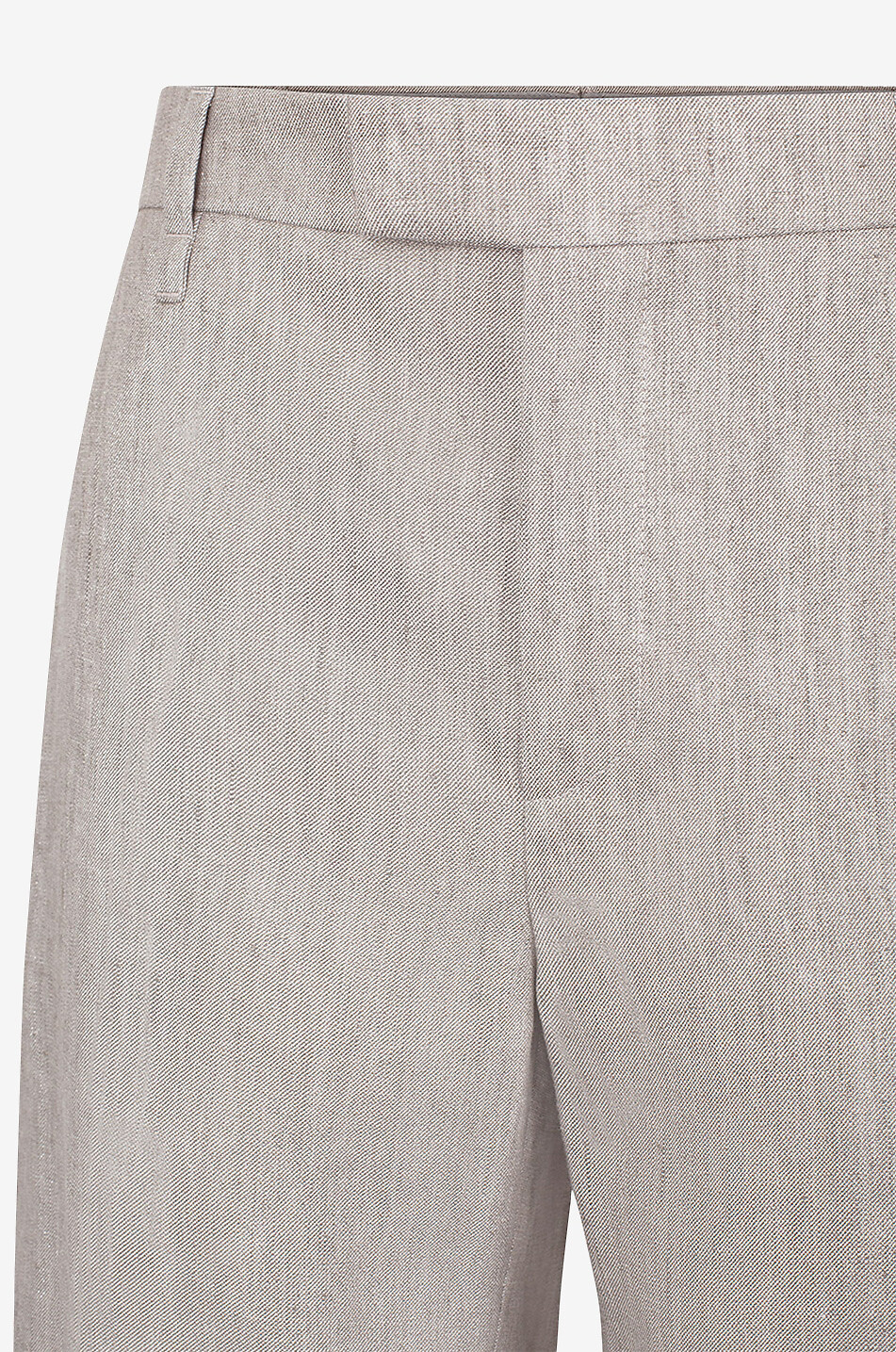 Glitzernde Leinentwillhose Loose Flared Monile
