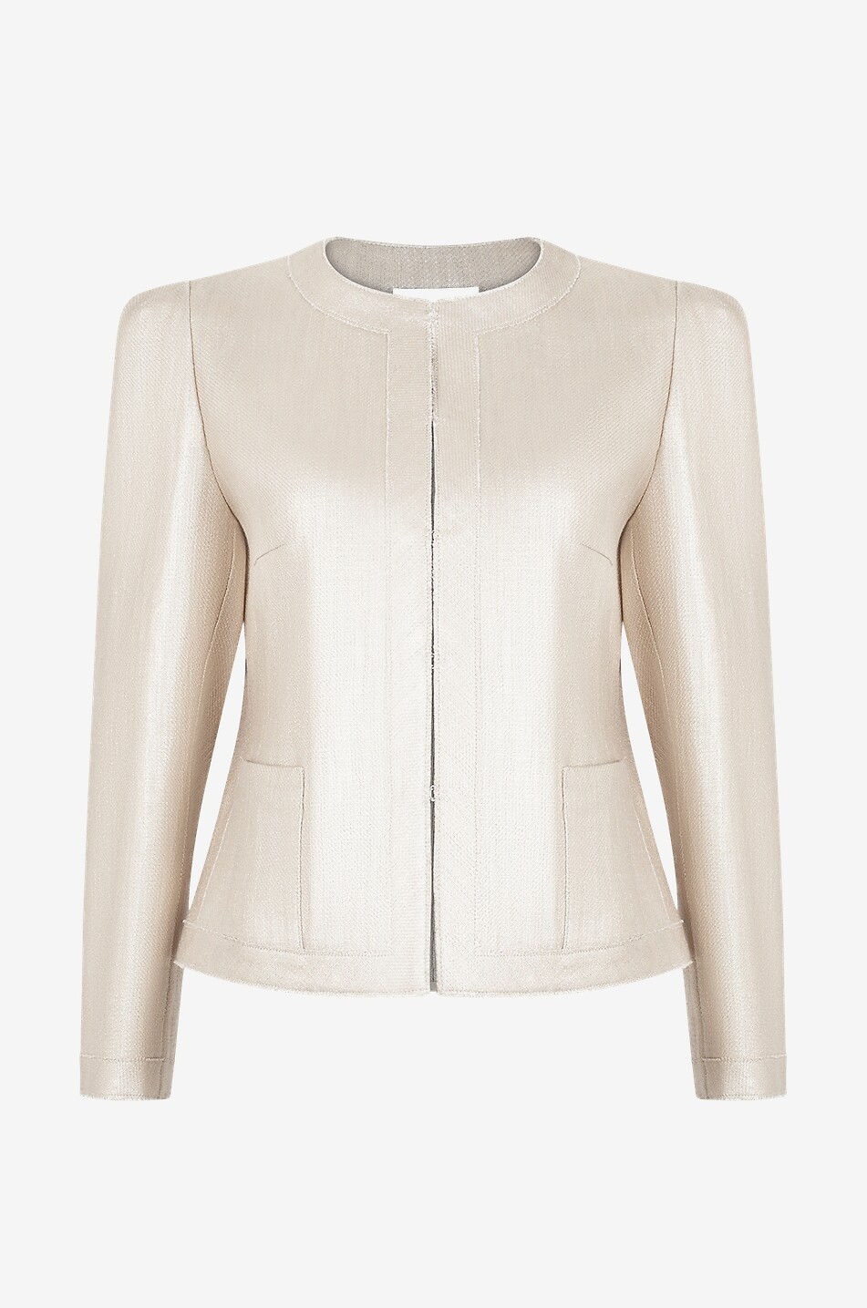 Beschichtete Kostümjacke aus Leinen und Baumwolle