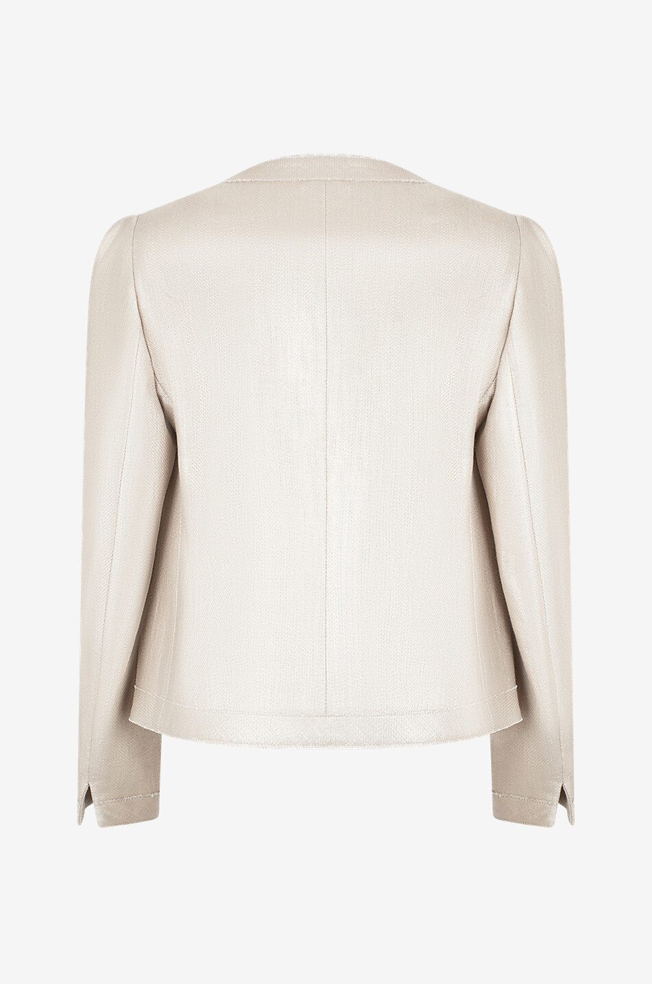 AKRIS PUNTO Beschichtete Kostümjacke aus Leinen und Baumwolle Damen GOLDEN 2