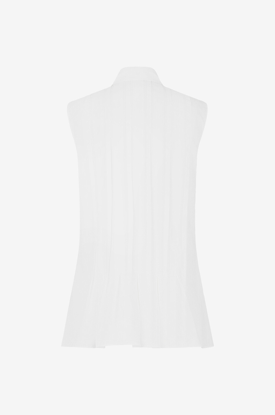 AKRIS PUNTO Chemise sans manches à nervures Femme BLANC CASSE 2