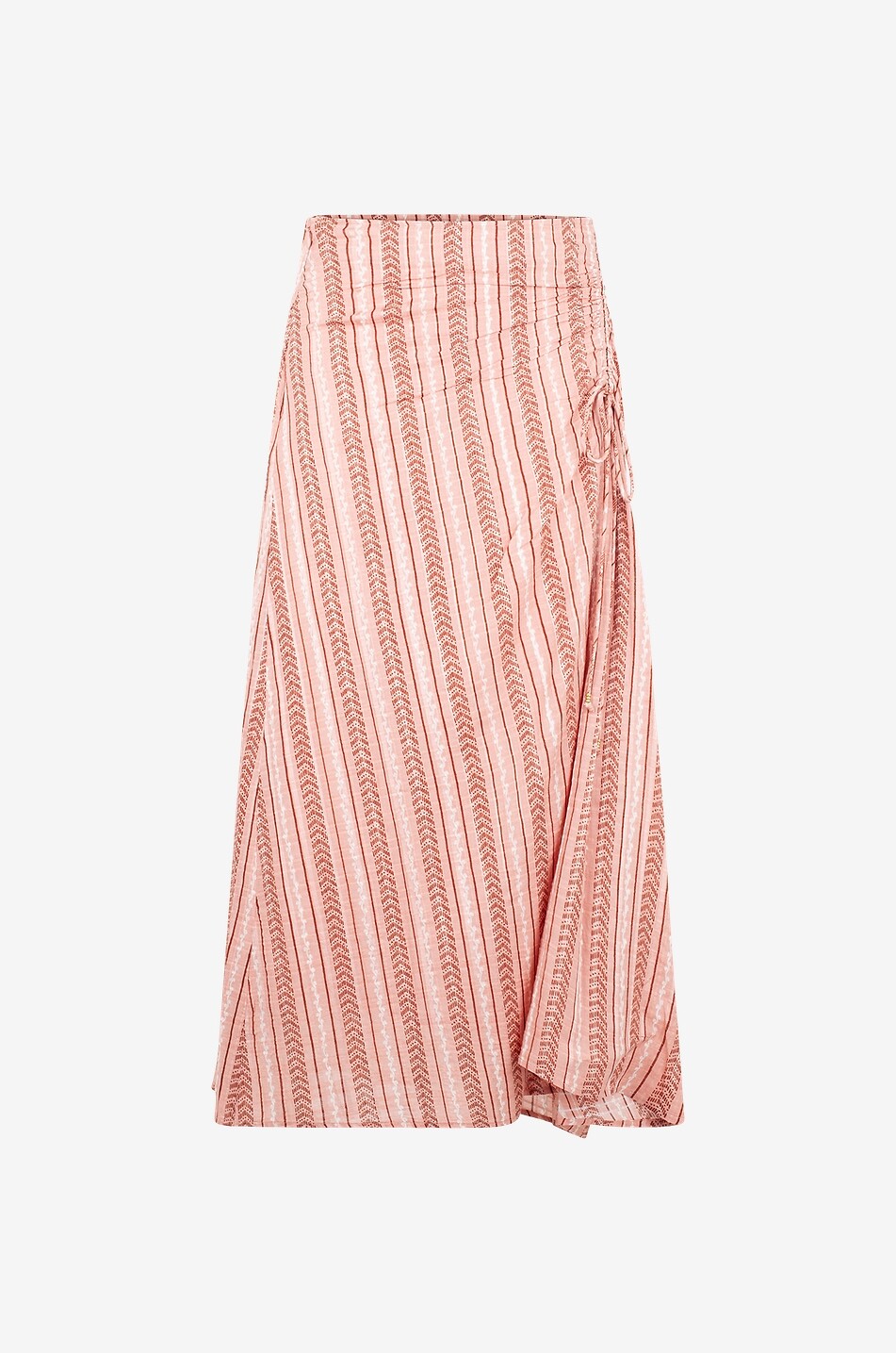 VANESSA BRUNO Calyp long jacquard skirt with gathers Women MULTI COLOURED 1